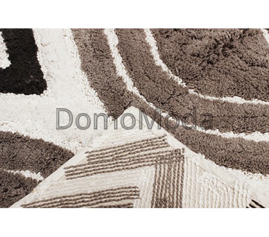 Коврик для ванной Indian Handmade Kayak RIS-BTH-5247 GREY-WHITE - высокое качество по лучшей цене в Украине изображение 2.